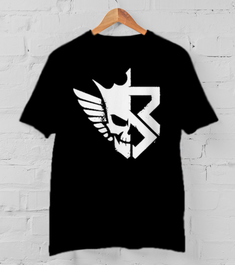 Freakin Nightmare Skull Crown Wings T-Shirt