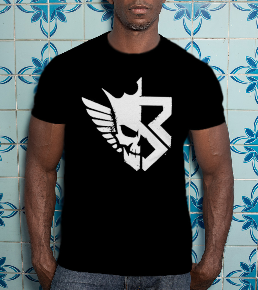 Freakin Nightmare Skull Crown Wings T-Shirt