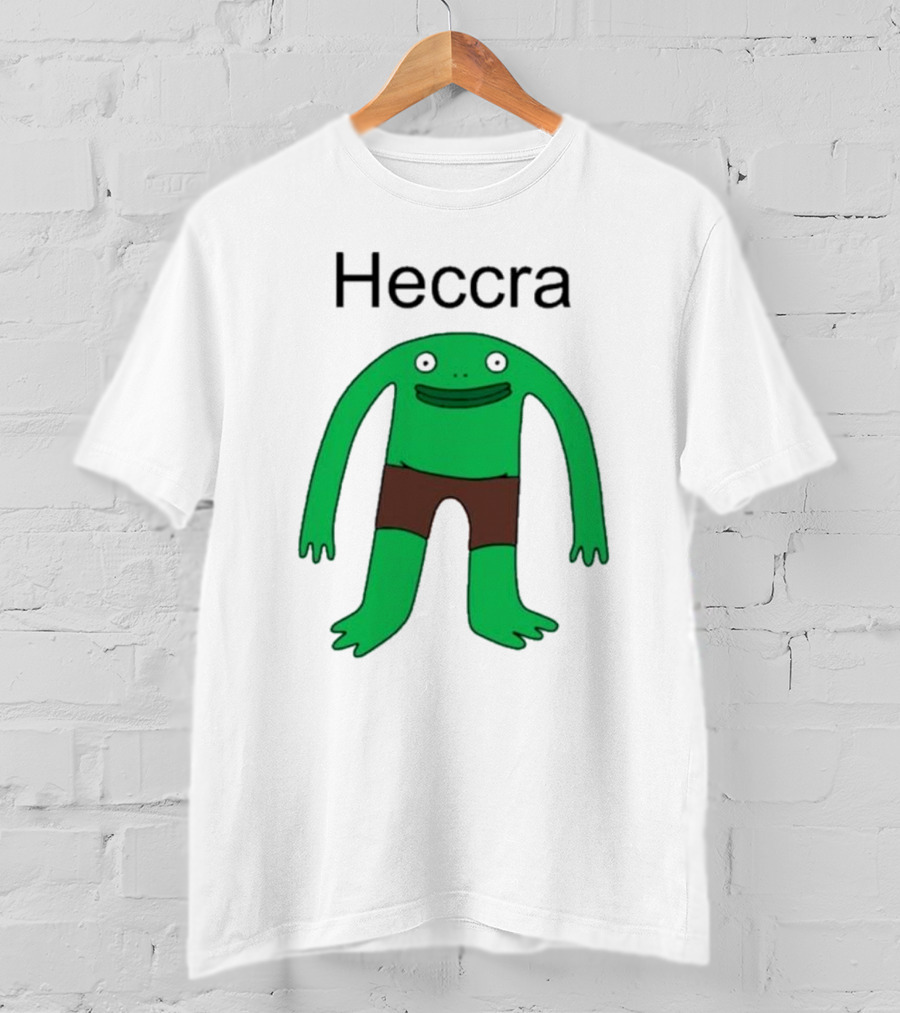 Heccra Mr. Frog Cartoon Character In Brown Shorts T-Shirt