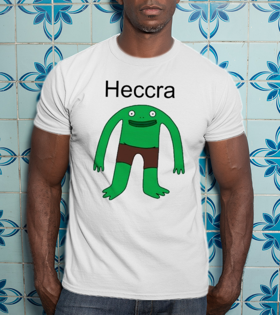 Heccra Mr. Frog Cartoon Character In Brown Shorts T-Shirt