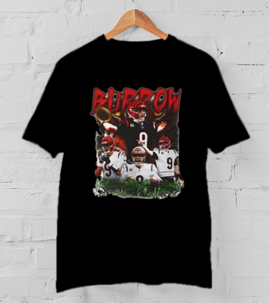 BURROW Bengal Tiger King Football T-Shirt