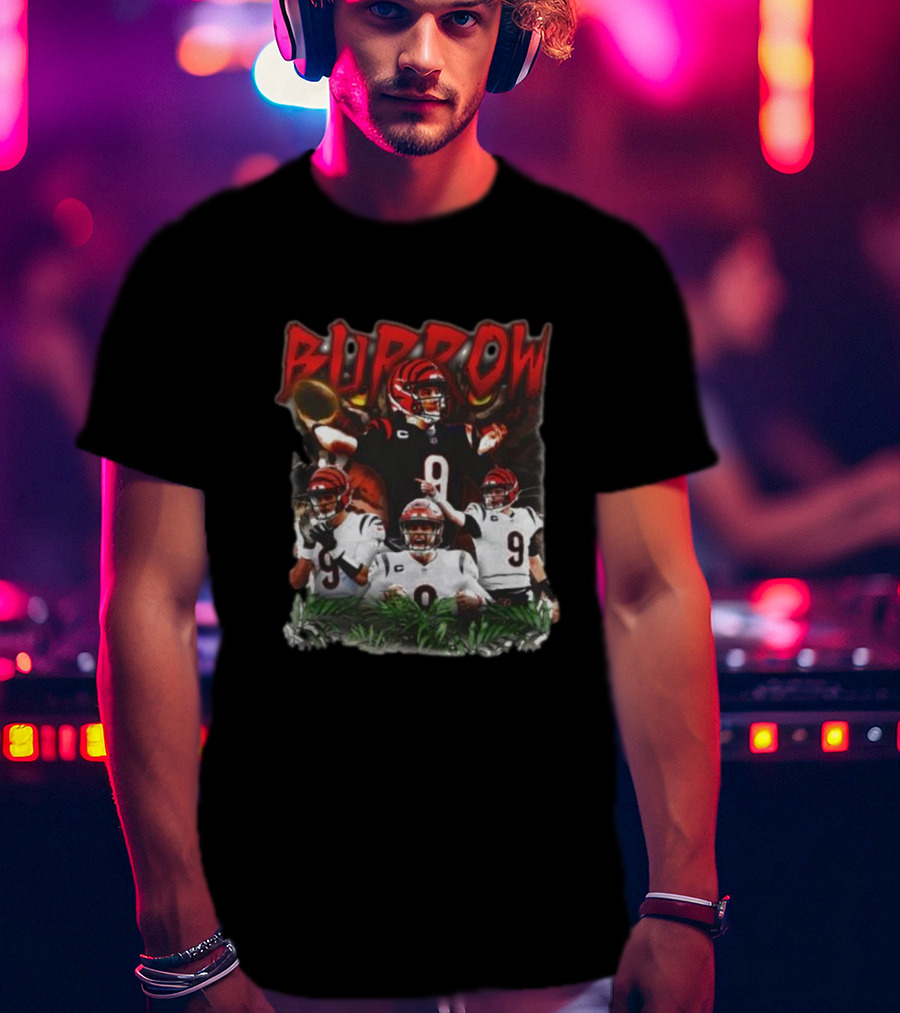 BURROW Bengal Tiger King Football T-Shirt