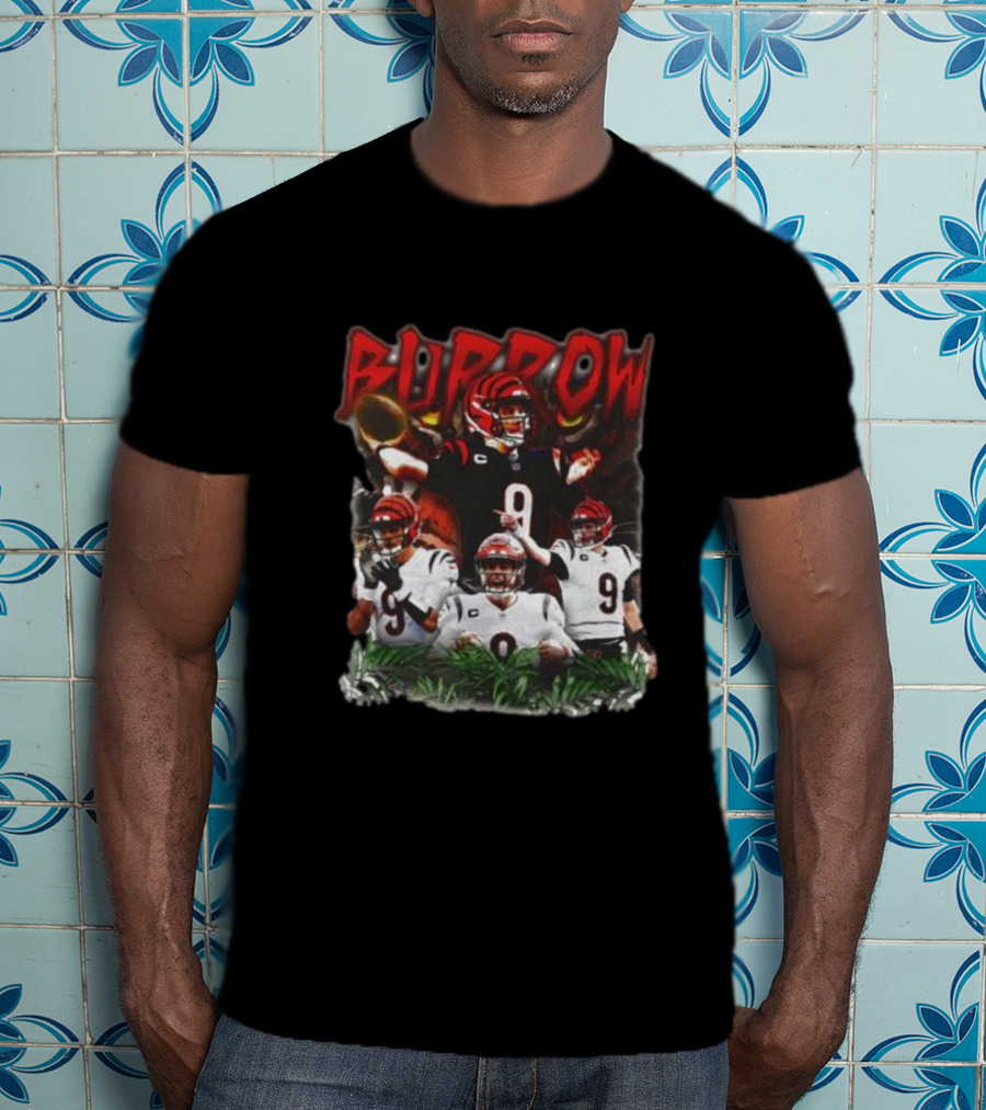 BURROW Bengal Tiger King Football T-Shirt