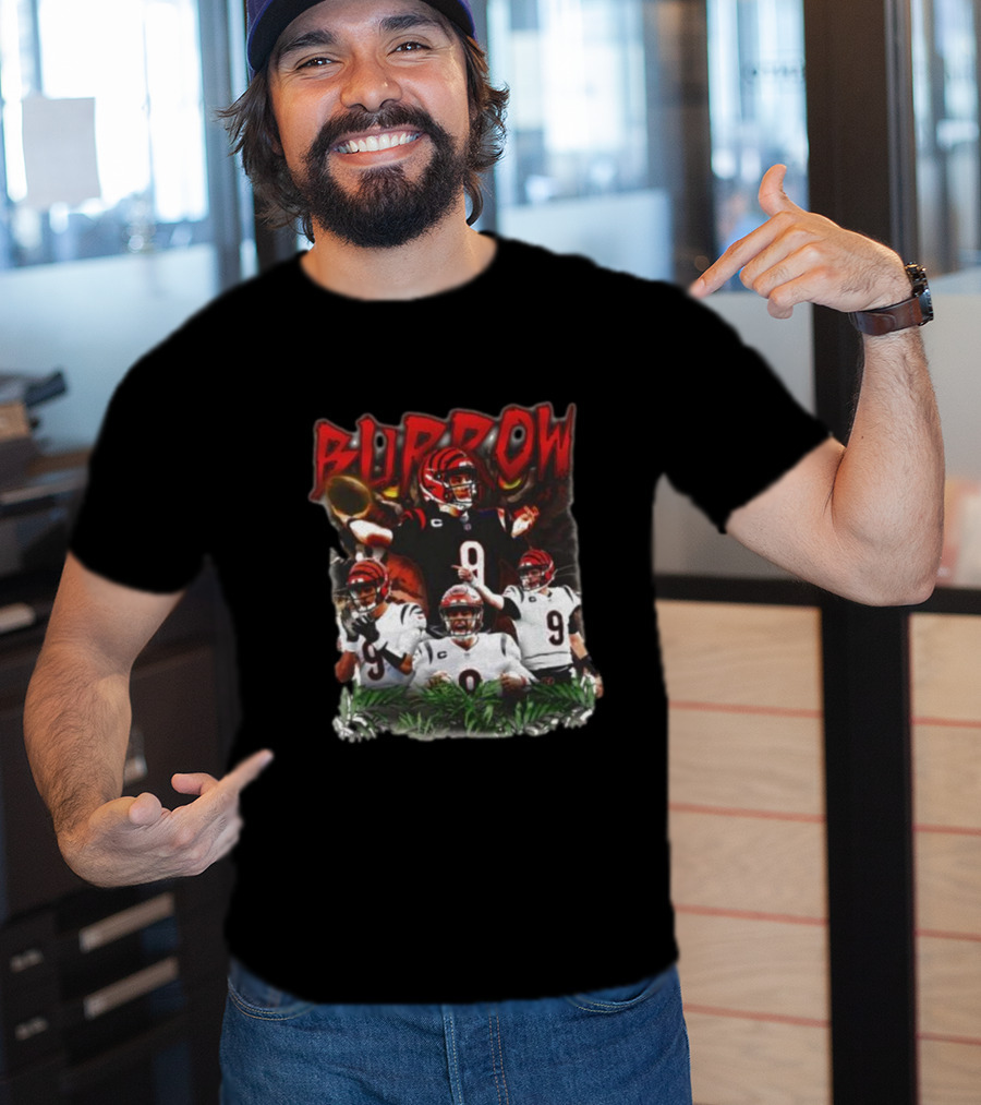 BURROW Bengal Tiger King Football T-Shirt