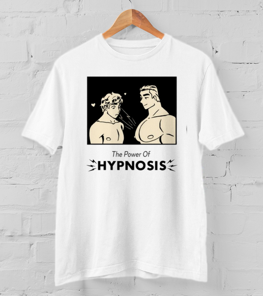 Hypnosis Power With Mesmerized Characters And Heart Symbols T-Shirt