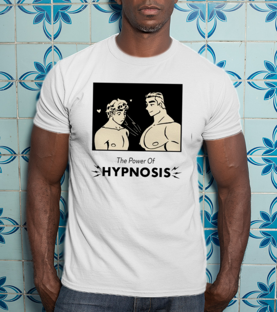 Hypnosis Power With Mesmerized Characters And Heart Symbols T-Shirt