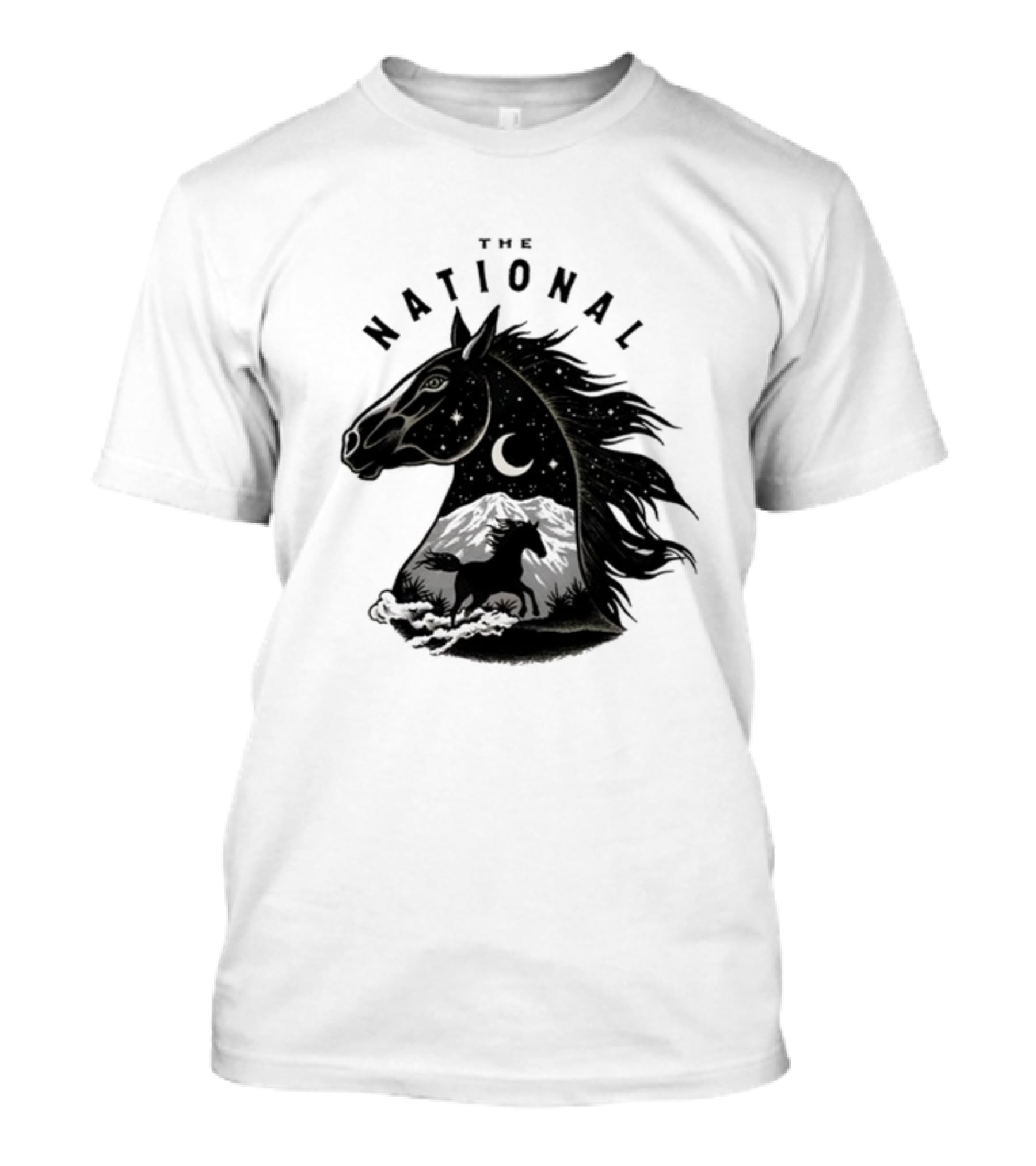 The National Mustang Starry Night Landscape Horse T-Shirt