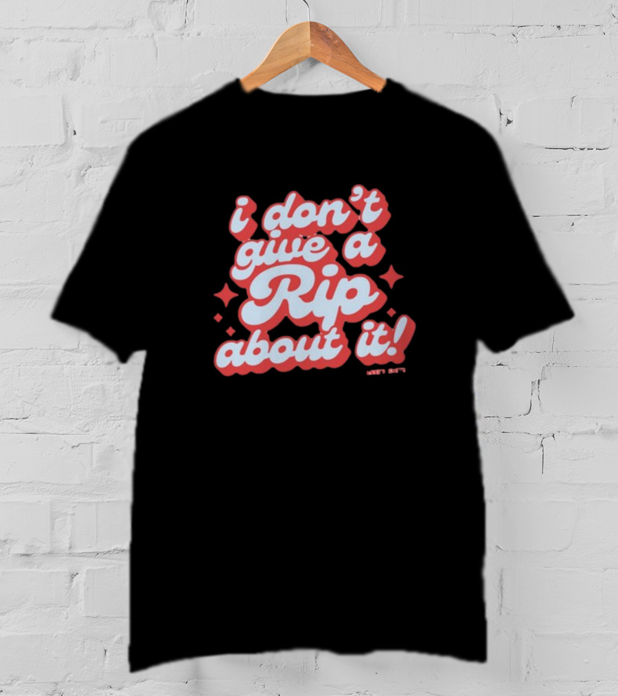 I Don't Give A Rip About It Tanner Smith Wavy Retro 70s T-Shirt