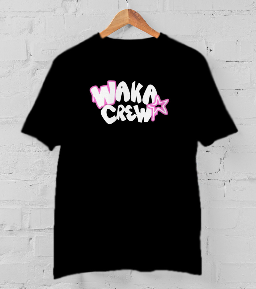 Waka Crew Airbrushed Pink Star T-Shirt