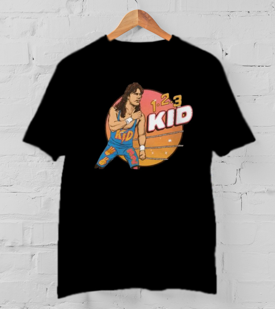 1-2-3 Kid Wrestling Legend Retro Graphics T-Shirt