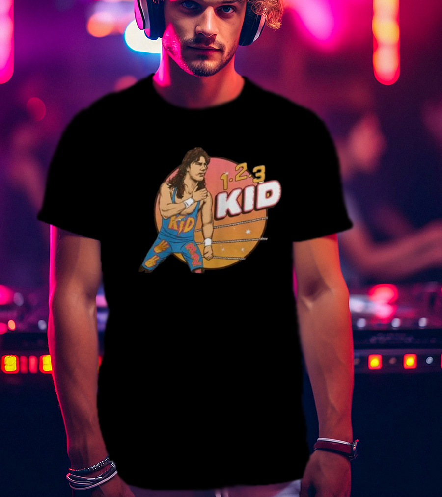 1-2-3 Kid Wrestling Legend Retro Graphics T-Shirt