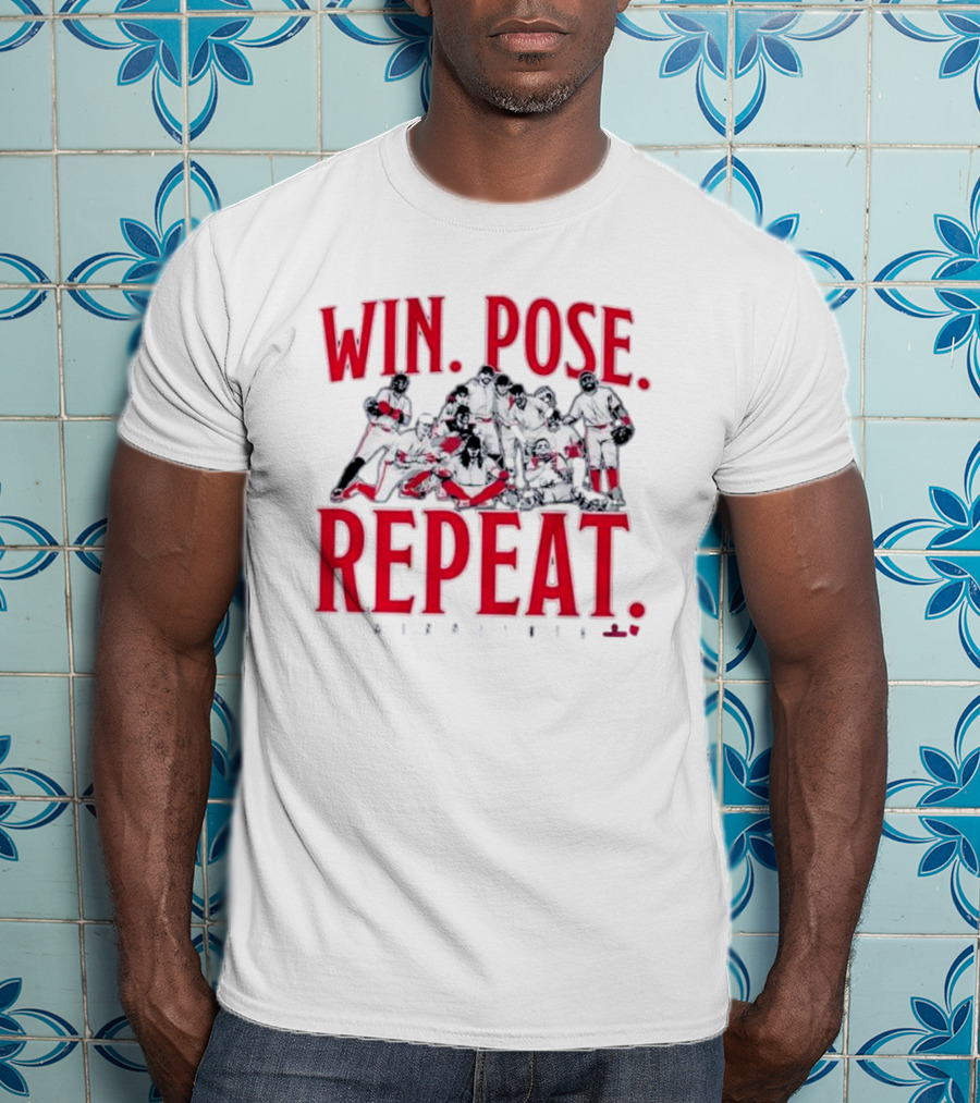 Minnesota Baseball Win Pose Repeat Team T-Shirt