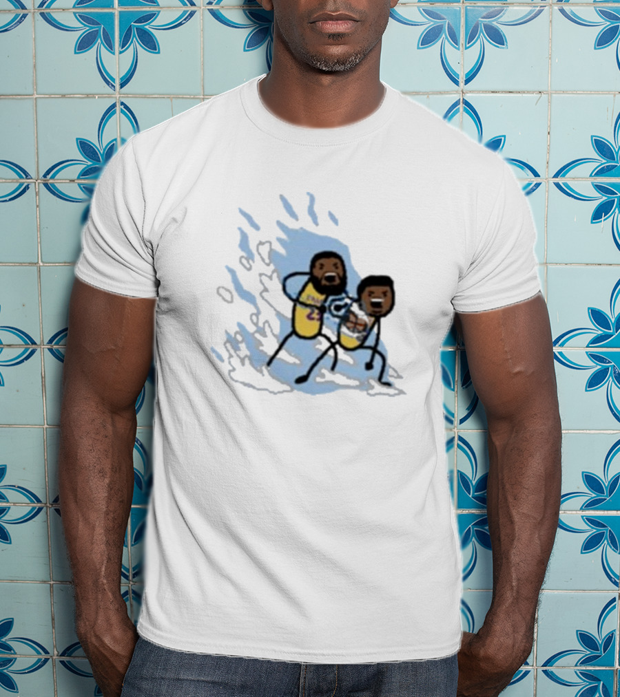 Father And Son Kamehameha Lakers Basketball Fusion T-Shirt
