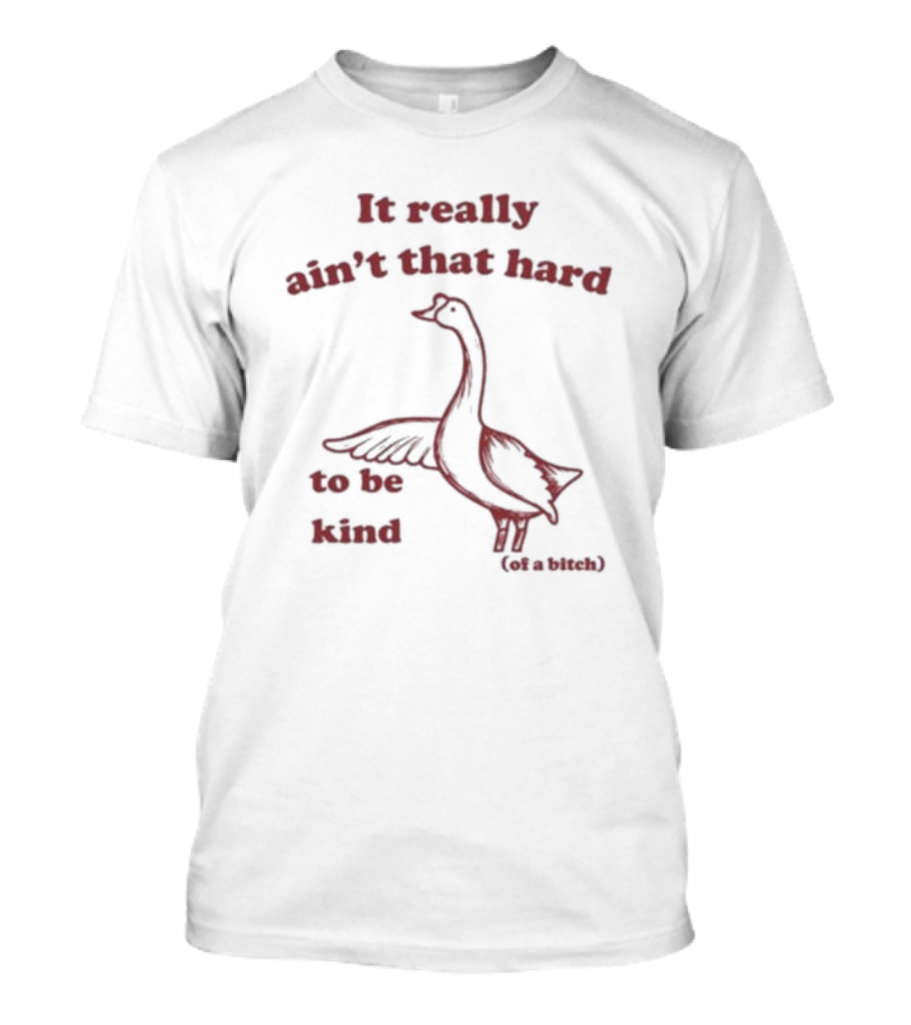 It Really Ain’t That Hard To Be Kind Of A Bitch Goose T-Shirt