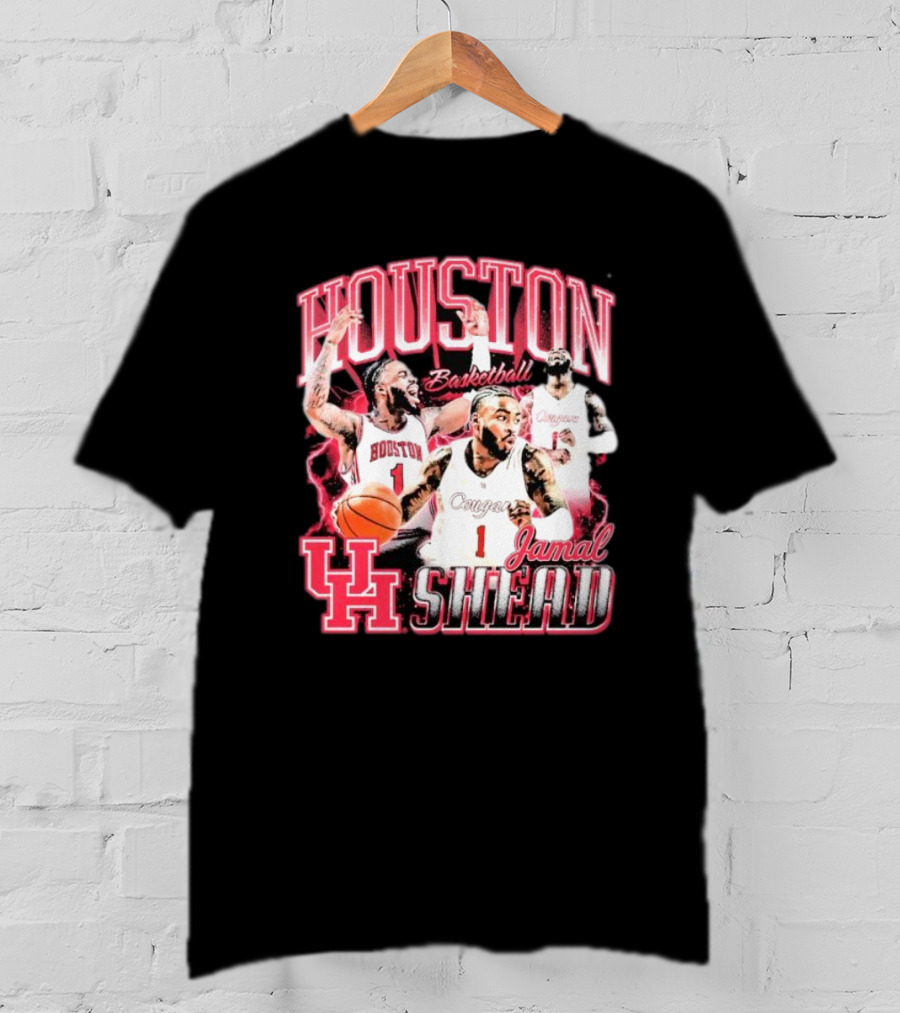 Jamal Shead Houston Cougars Basketball U H T-Shirt