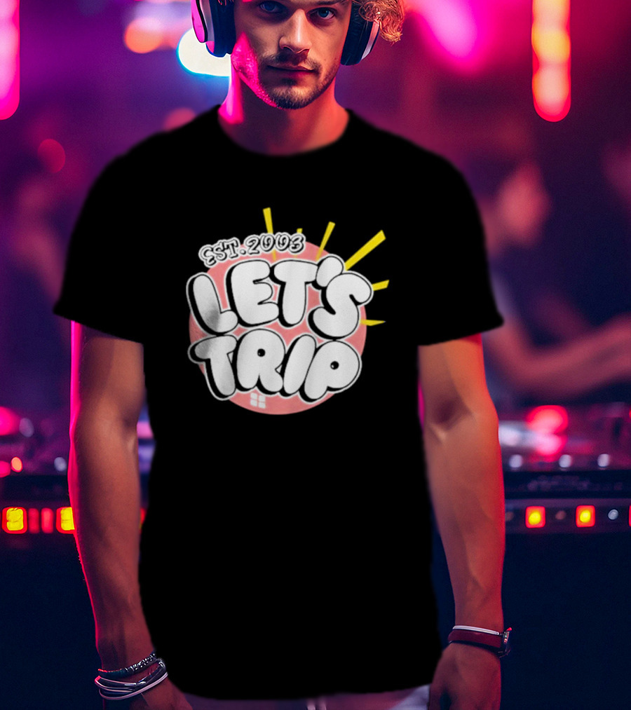 Let's Trip Bubble Est 2003 Sunburst T-Shirt