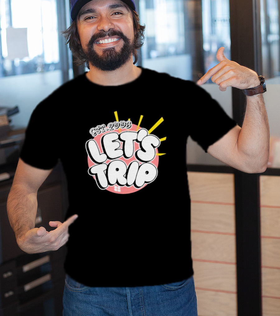Let's Trip Bubble Est 2003 Sunburst T-Shirt