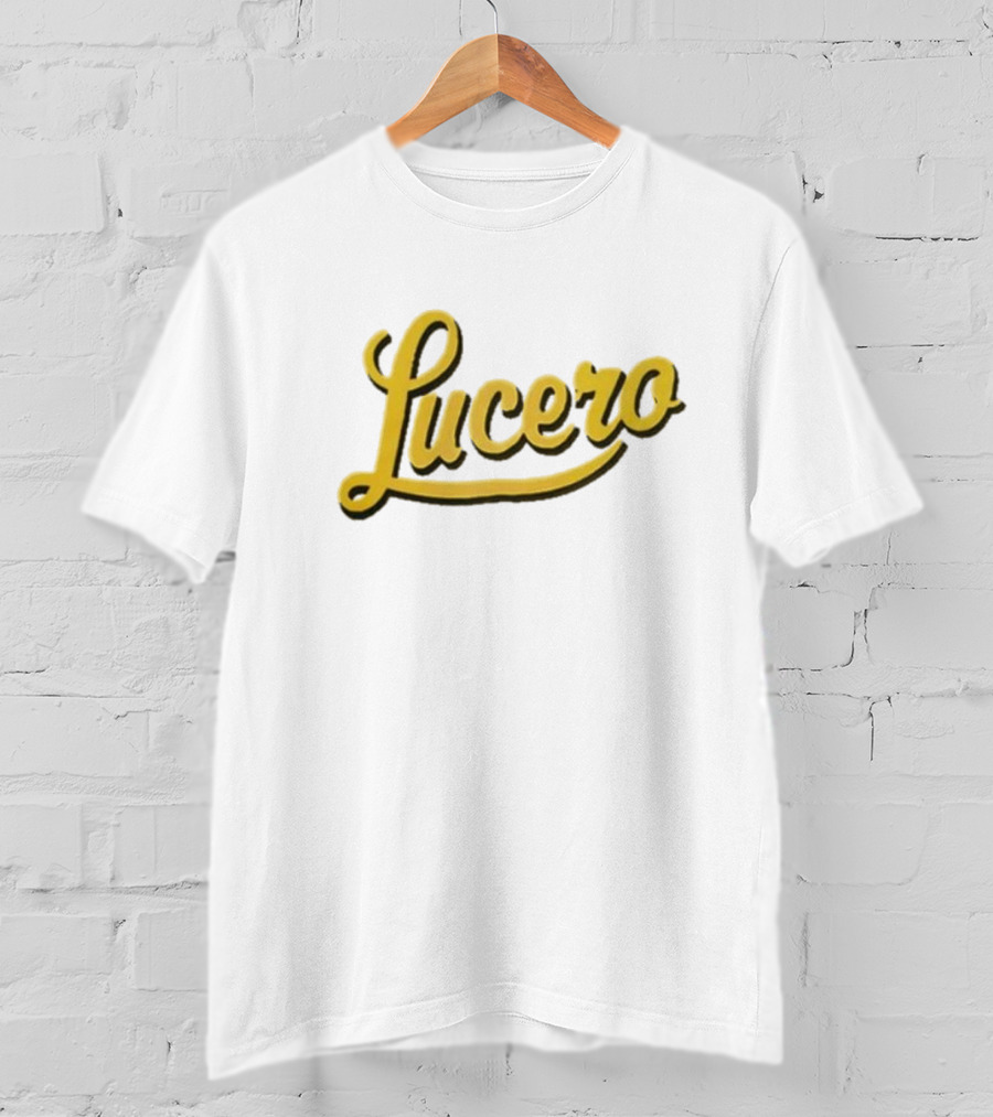 Lucero Script Logo Baseball T-Shirt