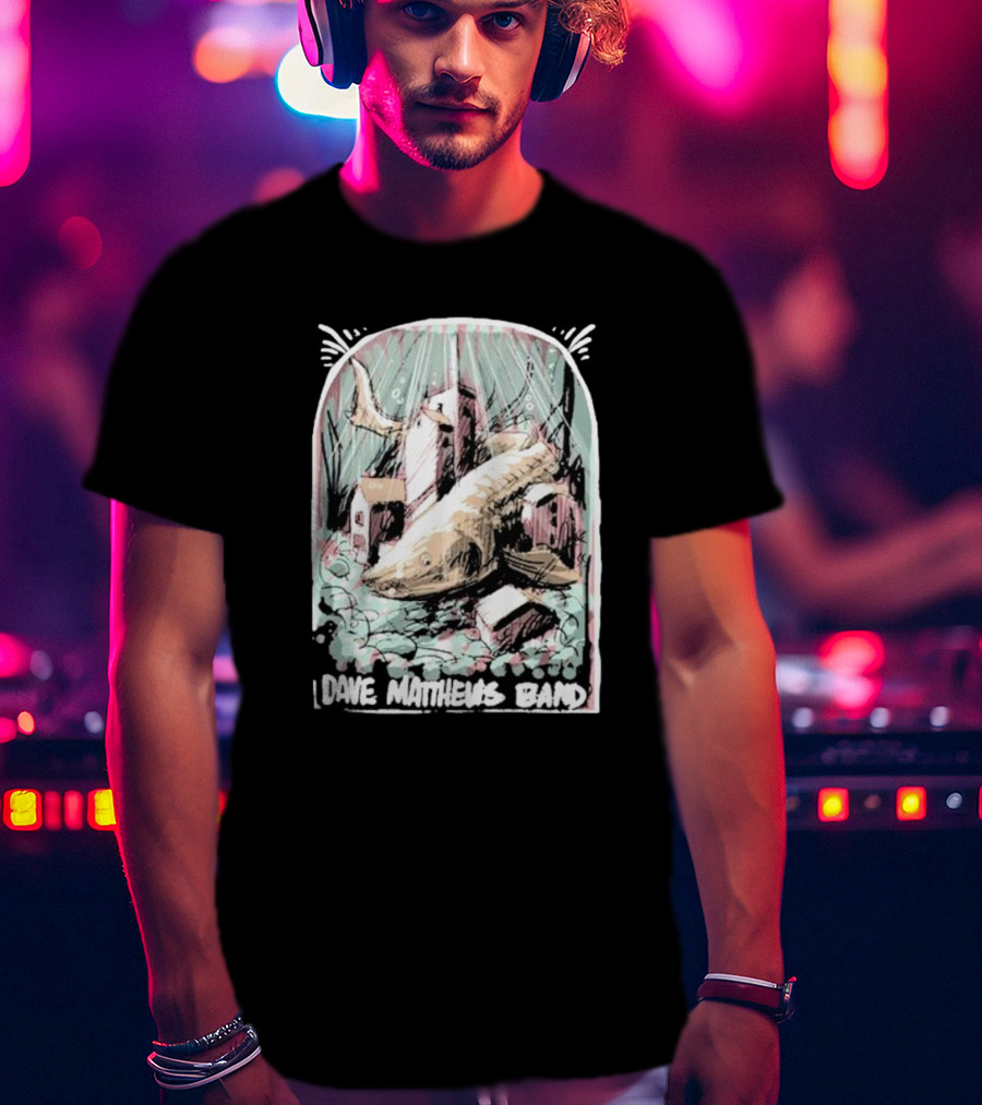 Dave Matthews Band June 26 Surreal Fish And Buildings T-Shirt