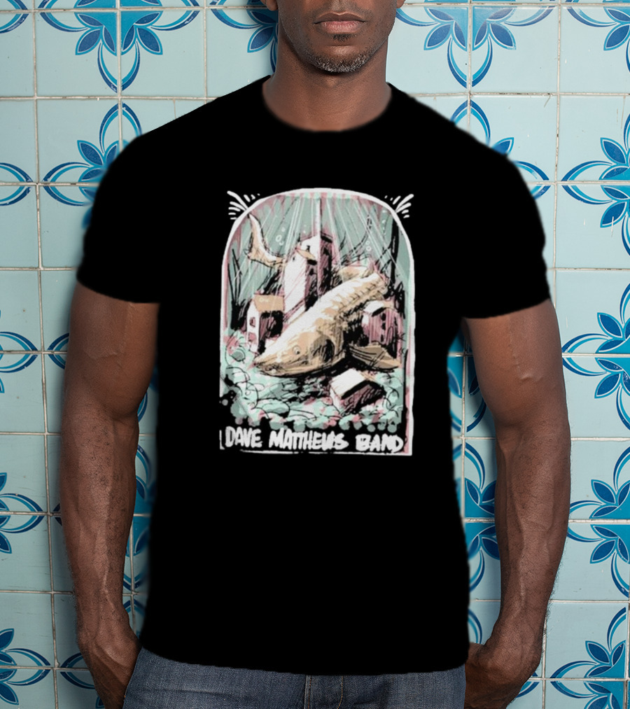 Dave Matthews Band June 26 Surreal Fish And Buildings T-Shirt