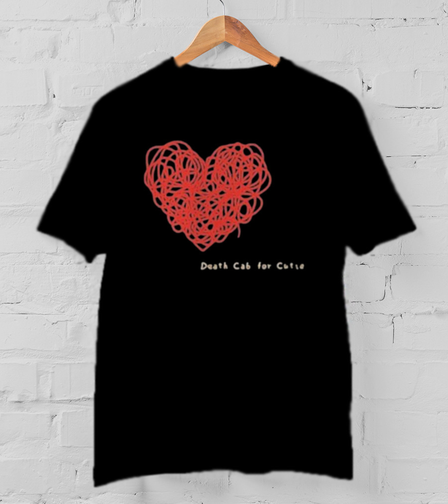 Death Cab For Cutie Heart Red Thread T-Shirt