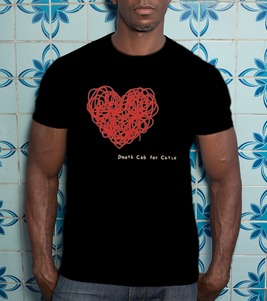 Death Cab For Cutie Heart Red Thread T-Shirt