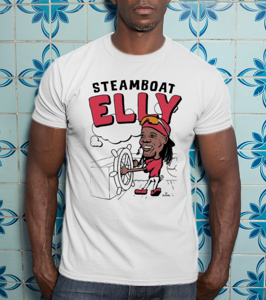 STEAMBOAT ELLY Elly De La Cruz Wheel Turner Cartoon T-Shirt