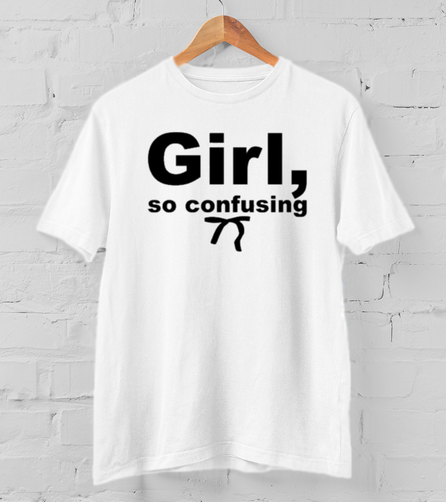 Girl So Confusing Math Symbol Pi T-Shirt
