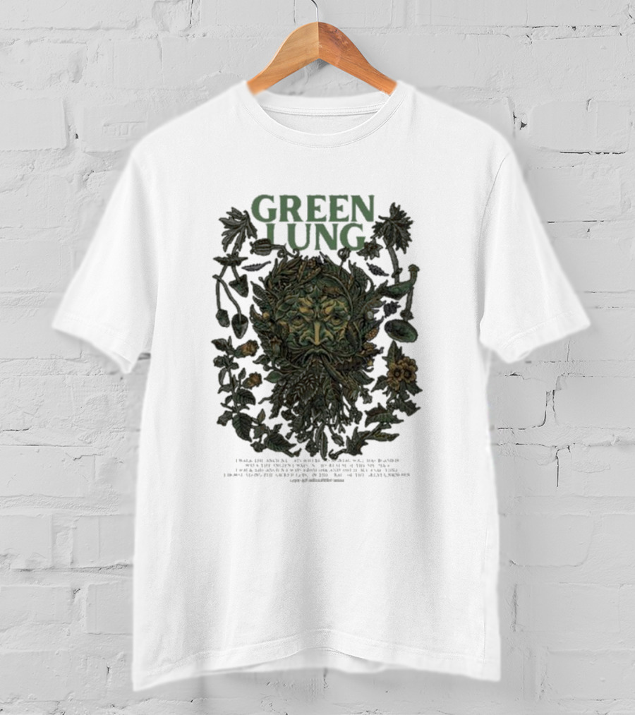 Green Lung Mythical Foliate Face Live At Hellfest T-Shirt