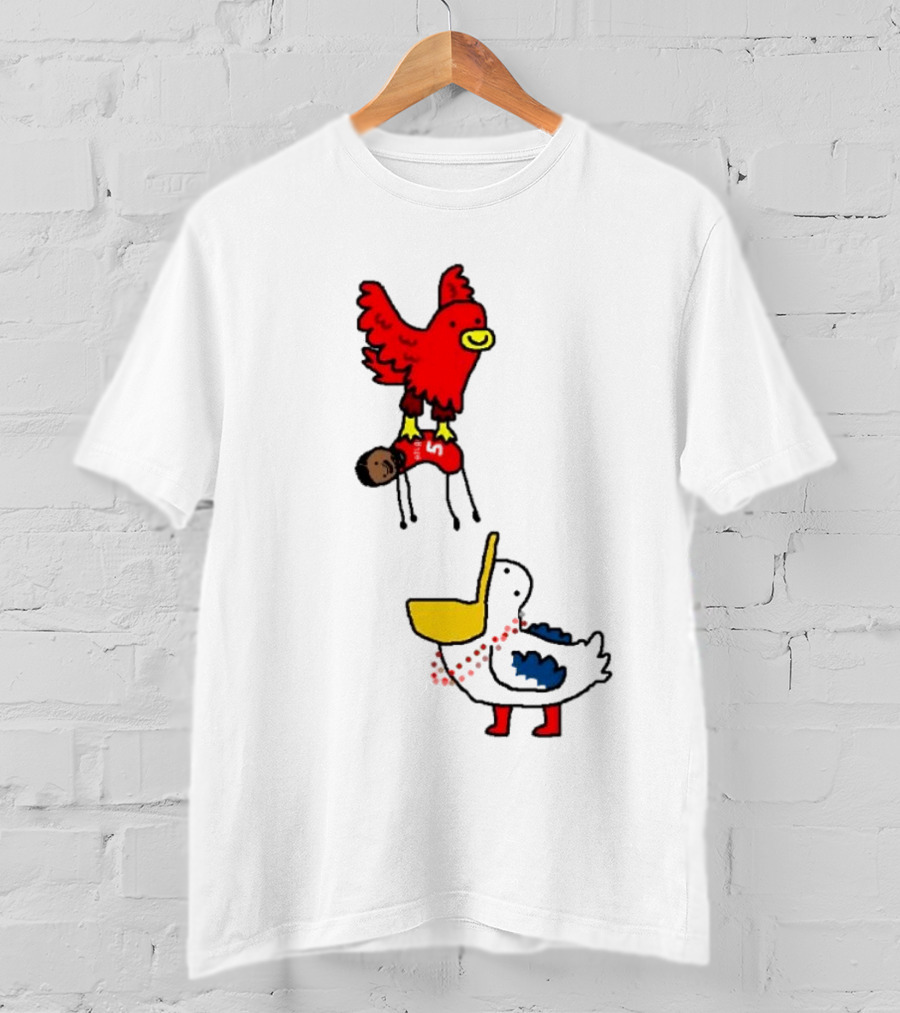 Hawks Trade Dejounte Murray To The Pelicans NBA Paint Bird Dunking Player T-Shirt