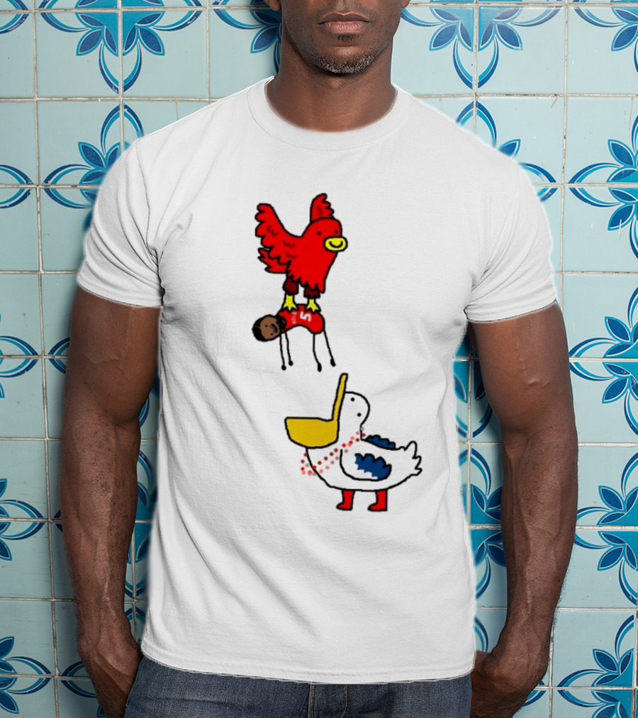 Hawks Trade Dejounte Murray To The Pelicans NBA Paint Bird Dunking Player T-Shirt