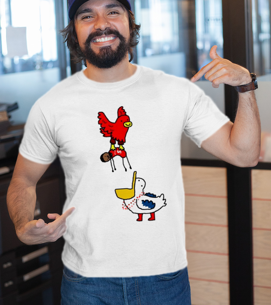 Hawks Trade Dejounte Murray To The Pelicans NBA Paint Bird Dunking Player T-Shirt