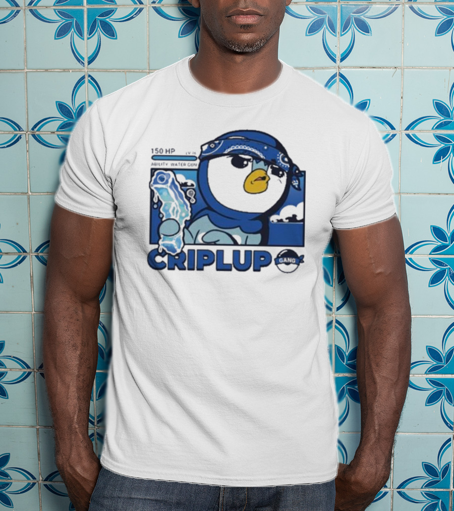 Impjcomics Criplup Comic Blue Bandana Penguin T-Shirt