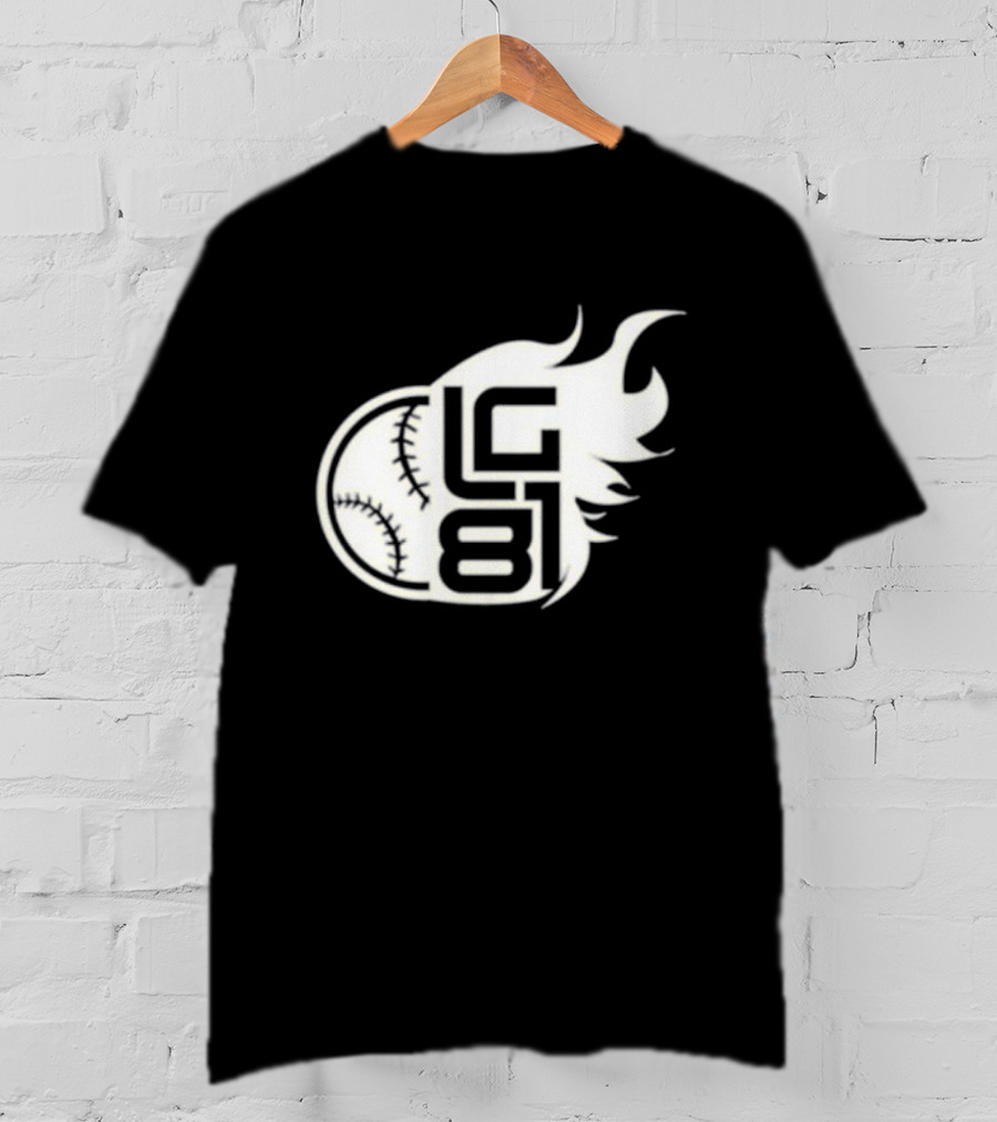 LG 81 Baseball Flames T-Shirt