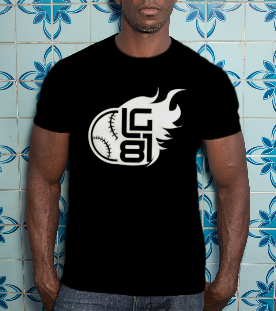 LG 81 Baseball Flames T-Shirt