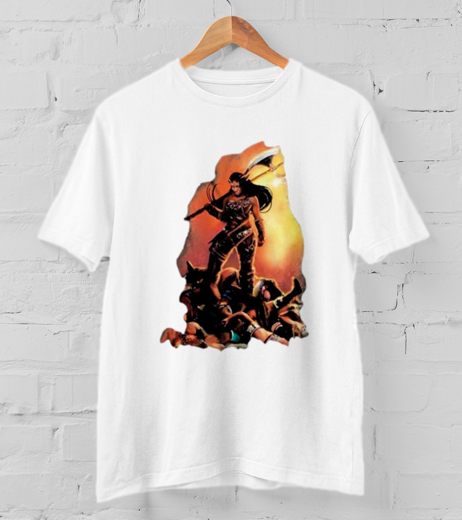 Athena Palmer Warrior Standing Over Fallen Warriors T-Shirt