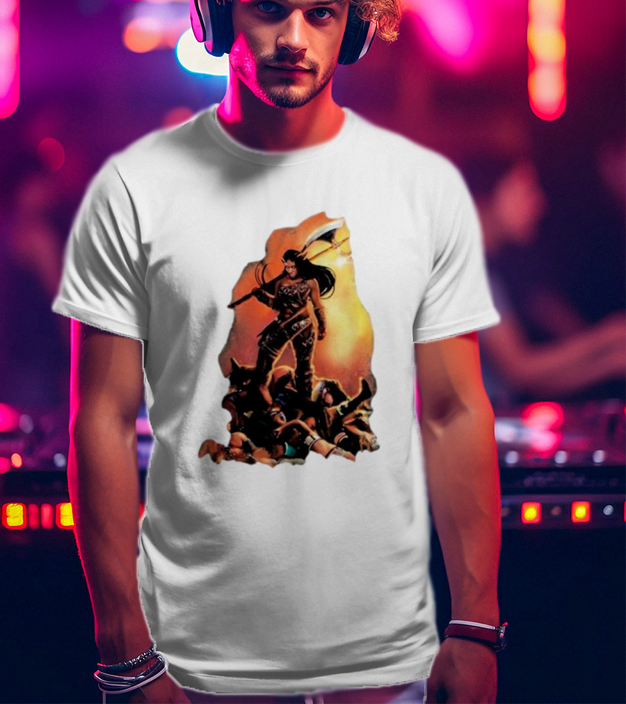 Athena Palmer Warrior Standing Over Fallen Warriors T-Shirt