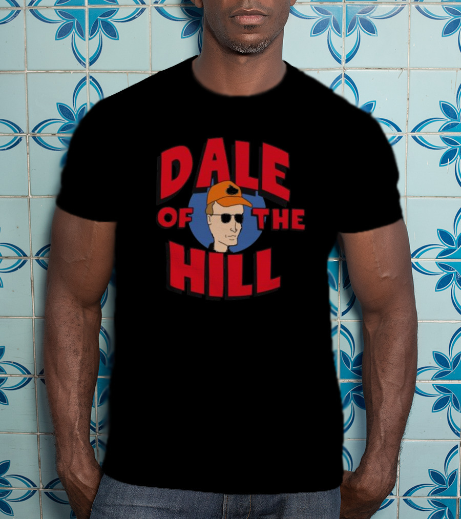 Dale Of The Hill King Of The Hill Character With Sunglasses And Orange Hat T-Shirt