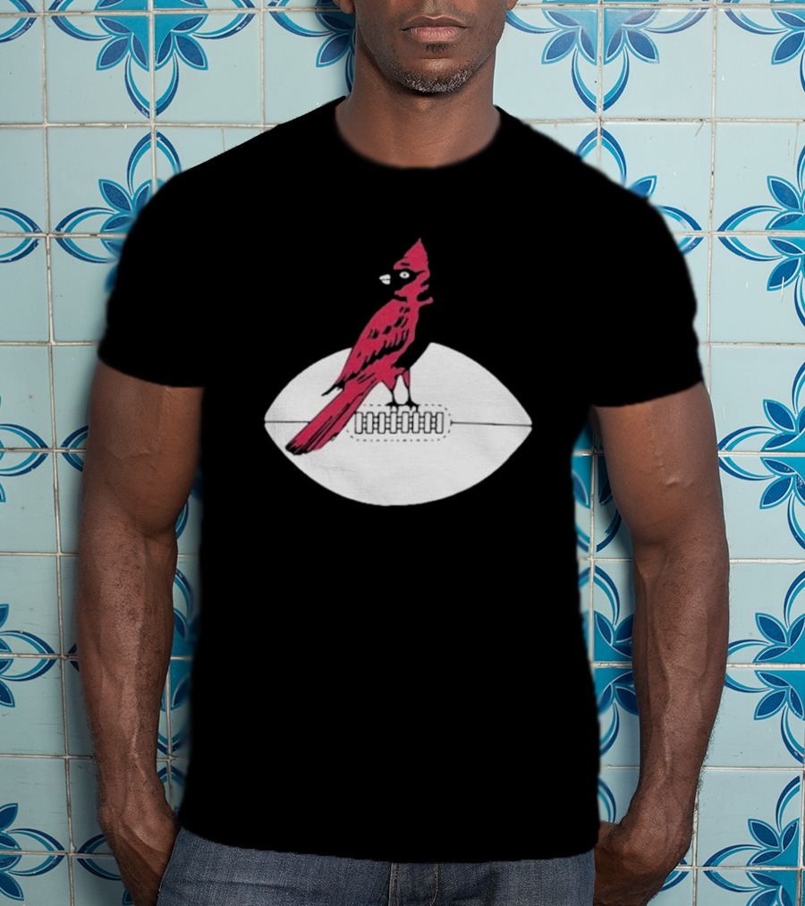 Arizona Cardinals Vintage Cardinal On Football T-Shirt