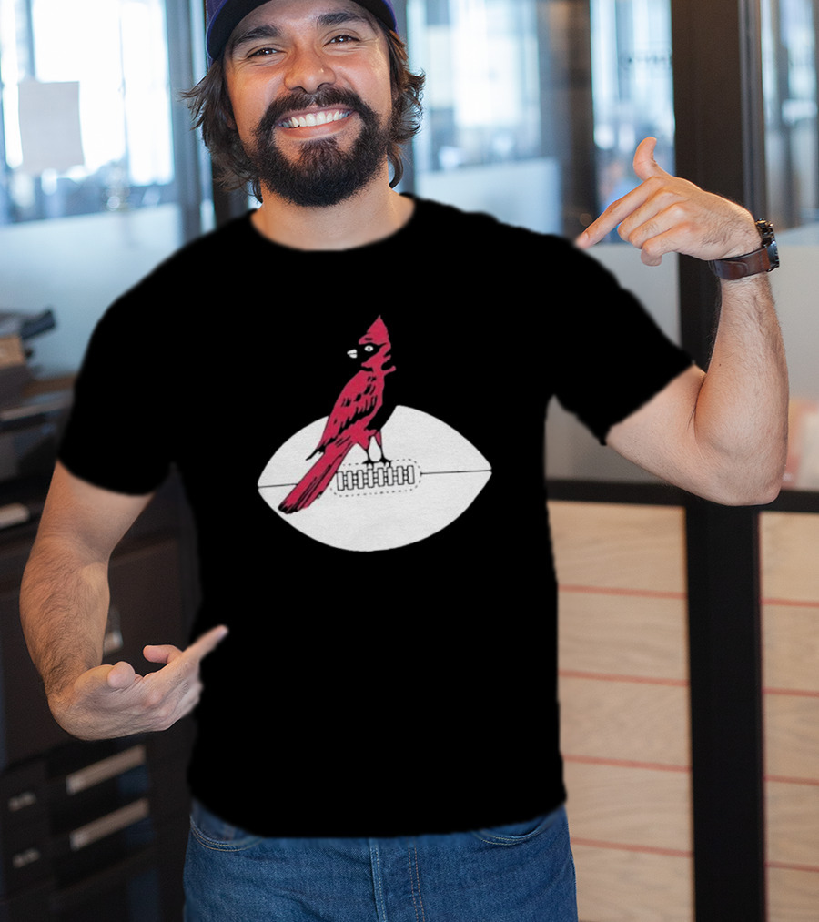 Arizona Cardinals Vintage Cardinal On Football T-Shirt
