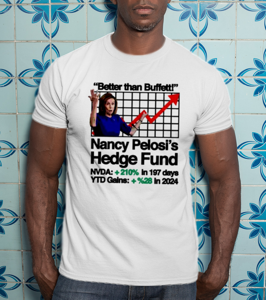 Better Than Buffett Nancy Pelosi's Hedge Fund NVDA Gains 210 Percent YTD T-Shirt