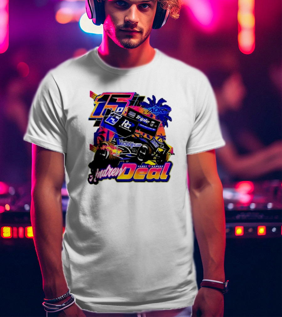 15 Andrew Deal Victory KC Motorsports Caney Kansas Racing T-Shirt