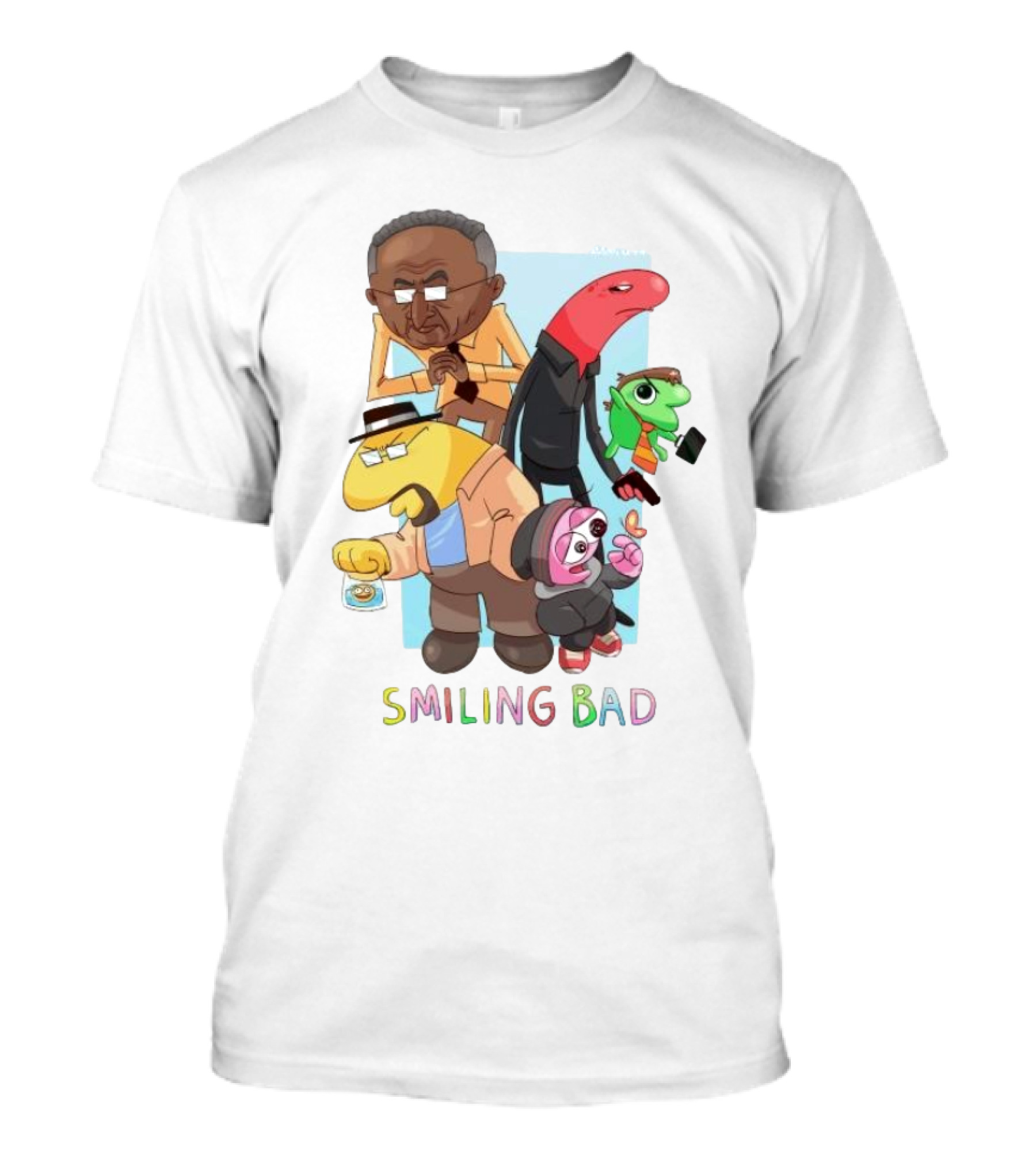 Smiling Bad Characters Joolianee Inspired Cartoon T-Shirt
