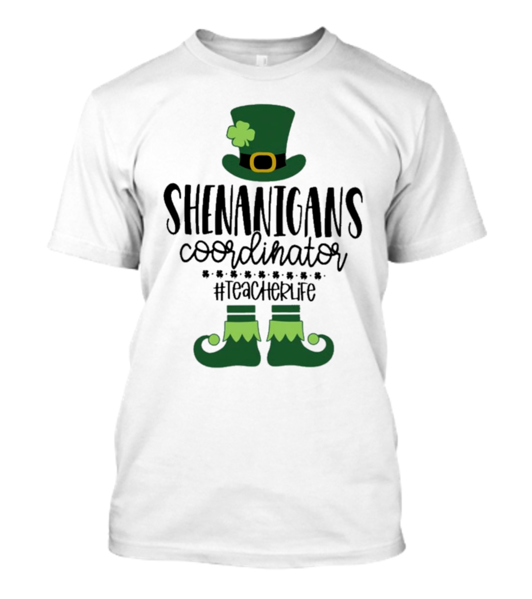 Shenanigans Coordinator #TeacherLife St Patrick's Day Elf T-Shirt