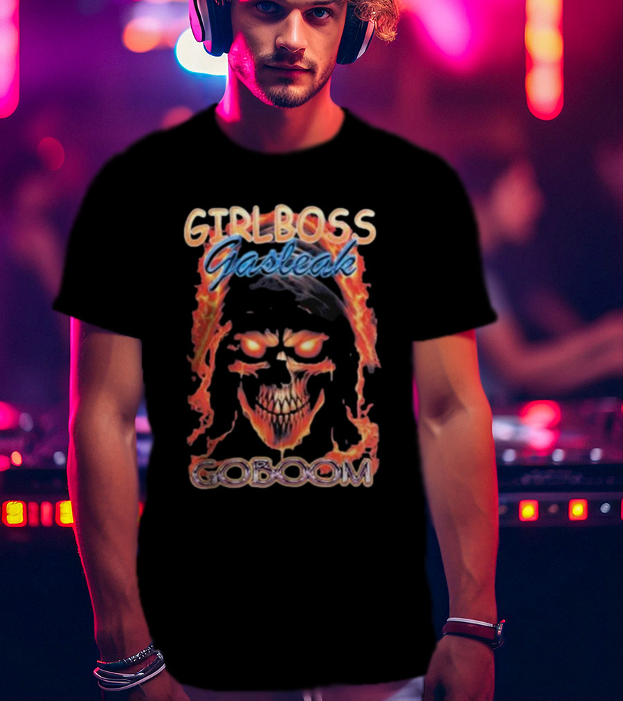 GIRLBOSS GASTEAK FIRE SKULL GOBOOM T-Shirt