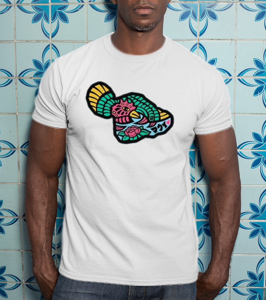 Sumofish Maui Kanji Flower Phoenix T-Shirt