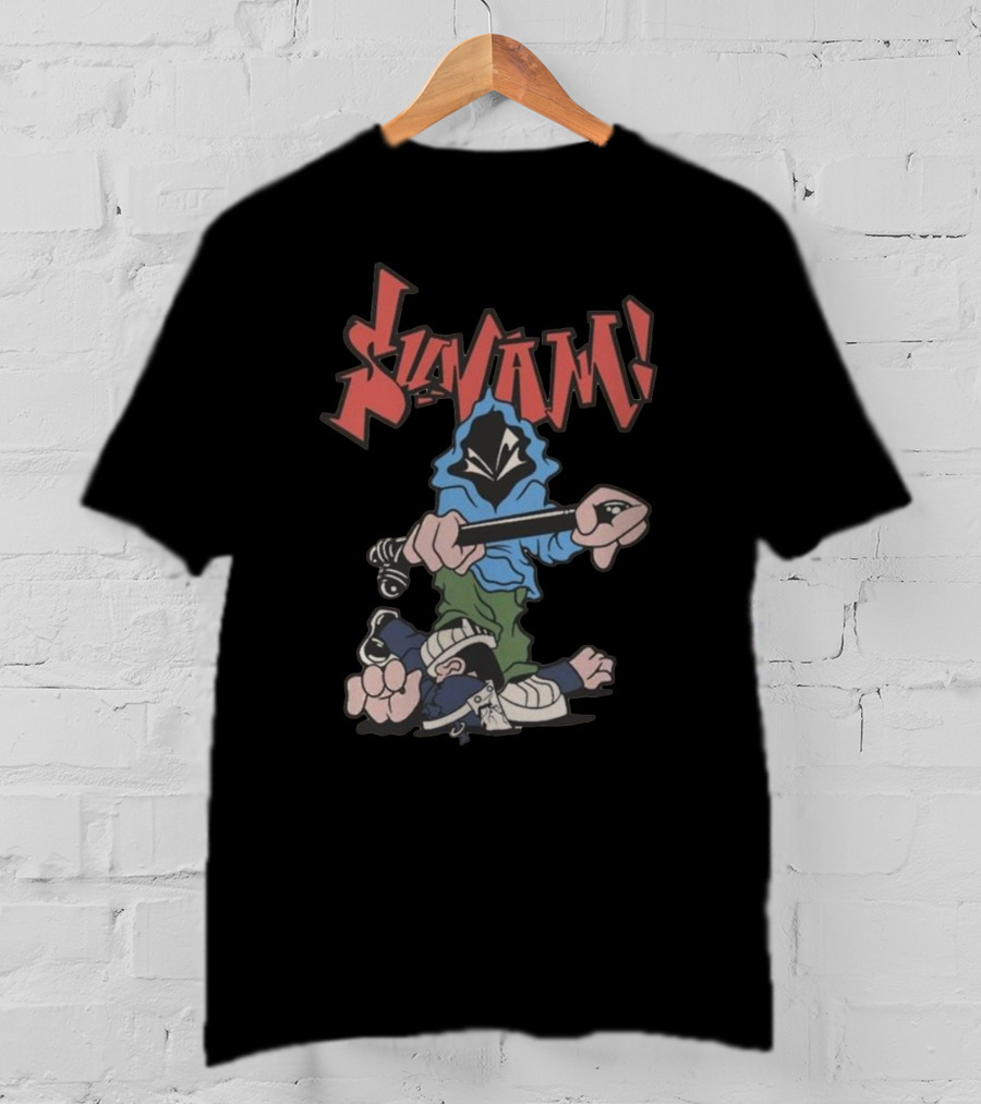 SunamI Billy Club Hoodie Character With Bat T-Shirt