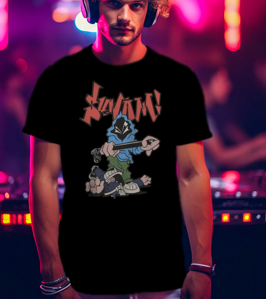 SunamI Billy Club Hoodie Character With Bat T-Shirt