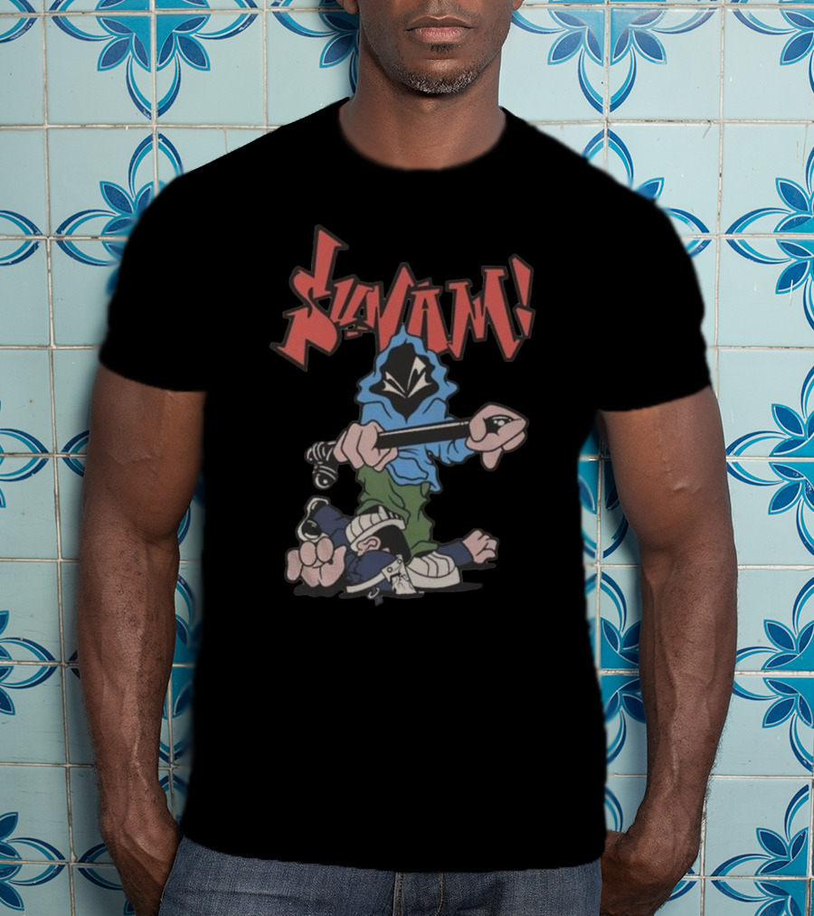 SunamI Billy Club Hoodie Character With Bat T-Shirt