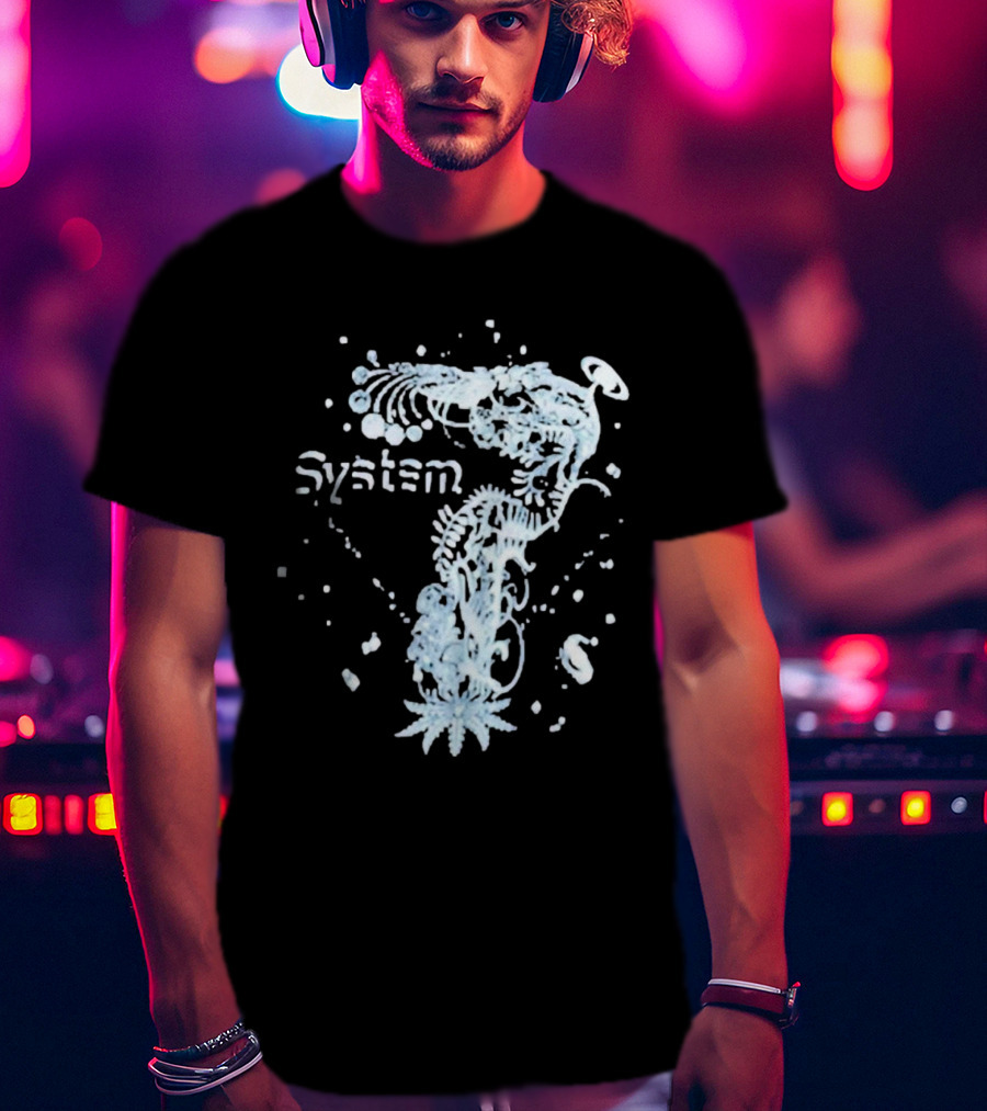 System 7 Unique Floral T-Shirt